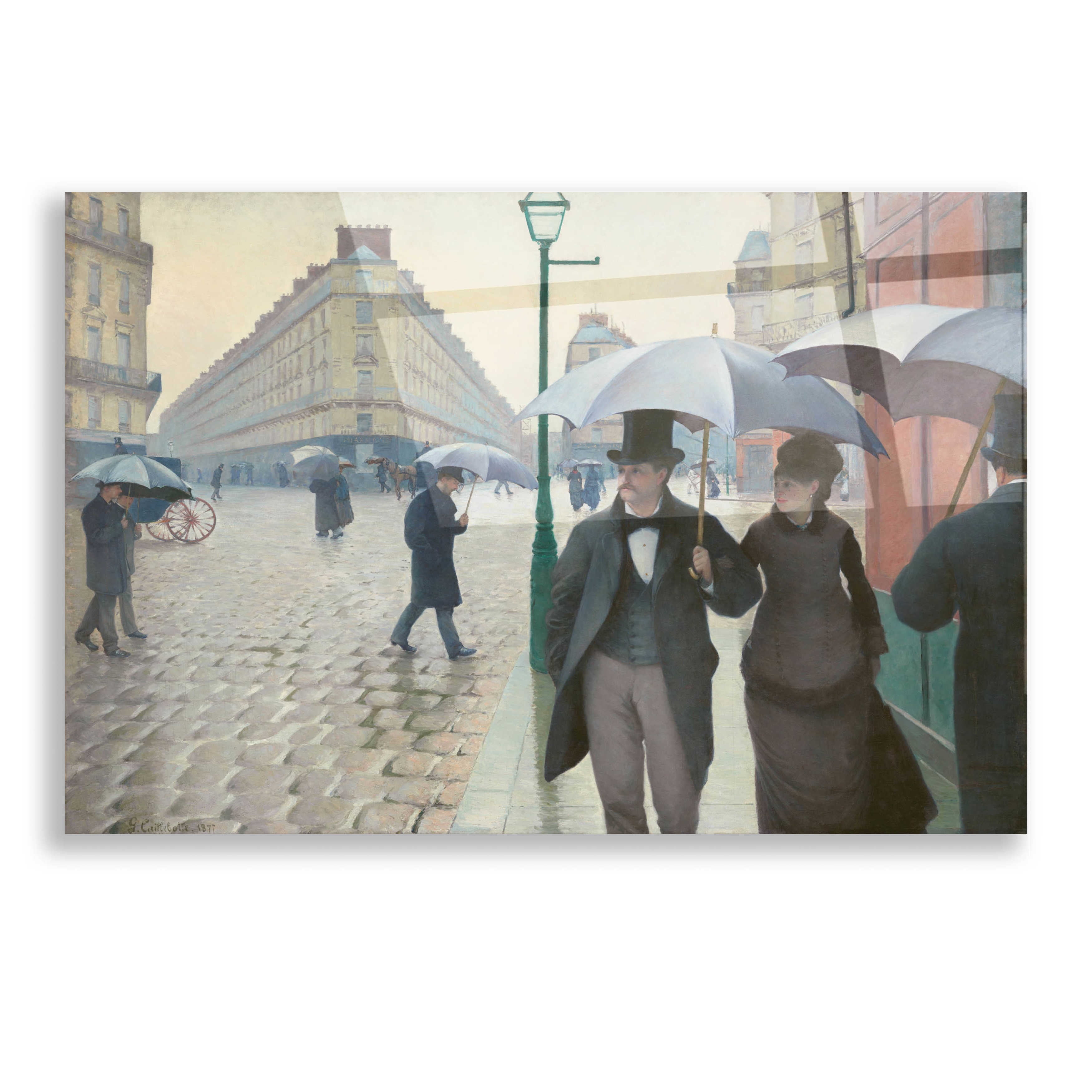 Epic Art Paris Street Rainy Day By Gustave Caillebotte Acrylic Glass Wall Art 16 X12 Walmart Com Walmart Com