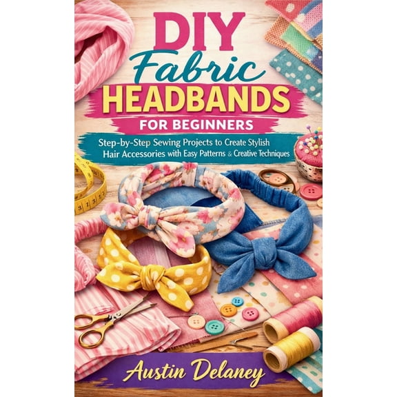 DIY Fabric Headbands for Beginners: Step-by-Step Sewing Projects to Create Stylish Hair Accessories with Easy Patterns a, (Paperback)