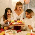 thumbnail image 3 of Mozing Extra Large Charcuterie Board, Cheese Plate, Christmas Charcuterie Board with Knife, Bamboo, 3 of 6