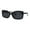 All Black, variant on Diva Classic 90s Designer Rectangular Plastic Chic Sunglasses All Black