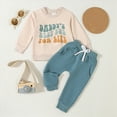 thumbnail image 2 of Towmus Baby Boy Clothes 12-18 Months Neutral Baby Boy Girl Long Sleeve Sweatshirt Pullover Pant Fall Solid Color Outfit, 2 of 7