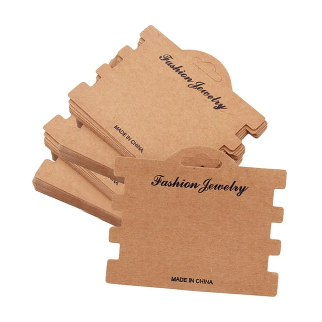 100 Uds. Tarjetas de exhibición de pulseras, tarjetas de joyería, etiquetas de exhibición de collares elegantes, tarjetas de collar para vender joyas
