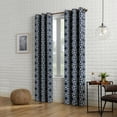 thumbnail image 6 of Sun Zero Barnett Trellis Blackout Grommet Curtain Panel, 40"X95", Navy, 6 of 9