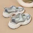 thumbnail image 4 of Gray Kids' Athletic Sneakers With Ventilated Mesh Upper For Comfort And Breathability During Play And Sports Activities, 4 of 8