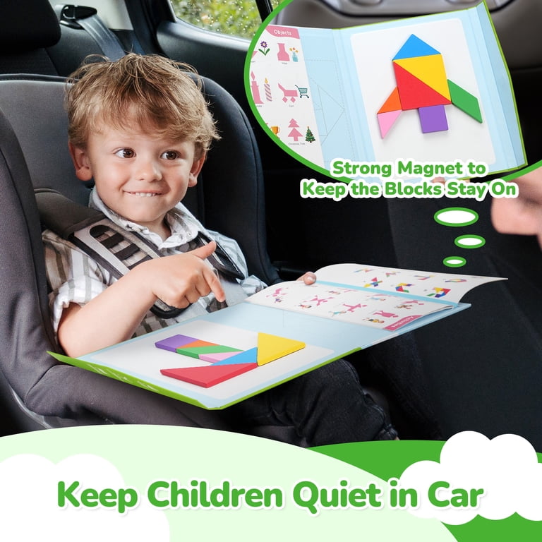 BenBen Travel Tangram Puzzle, Magnetic, With Challenge Book photo 3