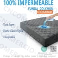 thumbnail image 4 of Amorosa Protector de Colchón Impermeable Transpirable, Cubre Colchón Lavable a Máquina, Queen Gris 150*190*45CM, 4 of 6