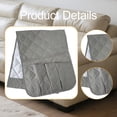 thumbnail image 4 of Organizador de reposabrazos para sofás y sillones, soporte antideslizante para mandos a distancia, Gris, 4 of 4