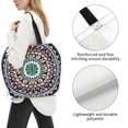 thumbnail image 3 of Fotbe Colorful With Blue Oriental Bolsa Tote Estética de Lona con Estampado para Mujer - Bolsa Reutilizable de Hombro Casual para Vacaciones, Compras, Trabajo y Gimnasio, 3 of 8