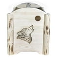 thumbnail image 3 of Montana Woodworks MWMAGLZWOLF Montana Collection Magazine Rack with Laser Engraved Wolf Design, 3 of 5