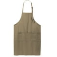 thumbnail image 4 of Port Authority Easy Care Extra Long Bib Apron with Stain Release-One Size (Khaki), 4 of 4