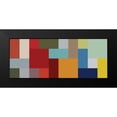 thumbnail image 2 of Grayscale 24x12 Black Modern Framed Museum Art Print Titled - Bright Blocks Wide II, 2 of 5
