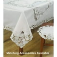 thumbnail image 6 of Table Runner Set of 6 for Dining Table, Ivory Table Linen, 14x108 inches - The Alois Collection - Home Decor, 6 of 8
