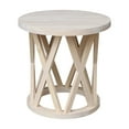 thumbnail image 2 of Round Ceylon Solid Wood End Table Unfinished, 2 of 8