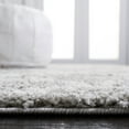 thumbnail image 4 of SAFAVIEH Berber Bentley Geometric Shag Area Rug, Light Gray/Cream, 3' x 5', 4 of 12