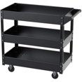 thumbnail image 1 of XERATH Steel 3-Shelf Multipurpose Utility/Supply/Service/Tool Cart Great for Garage, Warehouse, Cleaning, Office & Workplace, 1 of 7