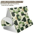 thumbnail image 2 of FORMRS A4 Clipboard Folder with Pen Holder Horizontal Foldable School Office Binder, Green Circle, 2 of 9