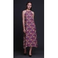 thumbnail image 3 of Bimba Feather Summer Holiday Party Halter Neck Beachwear Women BacklessÂ&nbsp;Dress-X-Small, 3 of 6