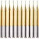 thumbnail image 1 of Set of 10 Titanium Carbide Engraving Bits 3.175mm x 0.5mm x 3mm, 1 of 4