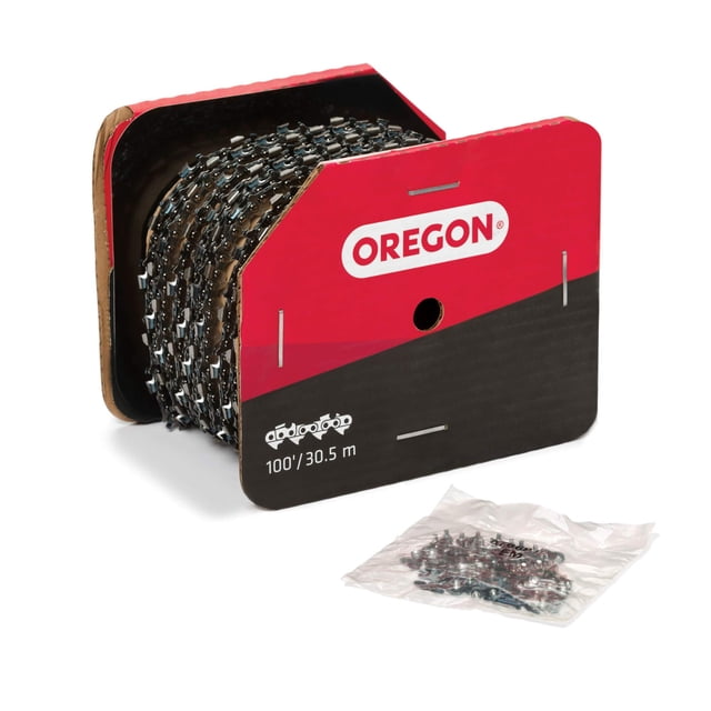 Oregon 72LPX100U Carrete de 30 metros de cadena Super 70 Chisel, paso de 3/8 pulgadas, calibre .050"