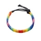 thumbnail image 4 of WORGEOUS 2pcs LGBT cadena de muñeca tejida a mano trenzada Rainbow Gay pulsera colorida pulsera lesbiana, 4 of 8