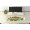 thumbnail image 2 of Sugar Skull Computer Mouse Pad, Skeleton and Roses Colorful Vintage Composition Smiling Gothic Face, Rectangle Non-Slip Rubber Mousepad Large, 31" x 12" Gaming Size, Multicolor, by Ambesonne, 2 of 2