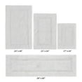 thumbnail image 2 of Better Trends Bath Rugs 4 Piece Set 100% Cotton Bathroom Rug Soft, Water Absorbent, Reversible, Machine Washable for Bathroom Decor Toilet Base Contour And, Bath Mat White Lux Collection, 2 of 4