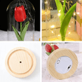 thumbnail image 5 of FTCBJJA Preserved Artificial Tulip in Glass Dome with LED Lights, Handmade Flower Accent Light with Glass, Perfect Gift for Mom,Women&Wife, Romantic Home Decor, Red, 5 of 5