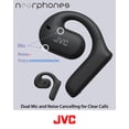 thumbnail image 6 of JVC Nearphones Open Ear True Wireless Headphones with 16mm Large Drivers for Powerful Sound, Single Ear use, and Long Battery Life (up to 17 Hours) - HANP35TB (Black), 6 of 6
