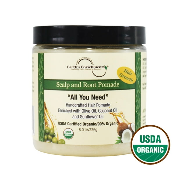 Organic Pomade Hair Food for Growth, Healthy Scalp, Natural Grease