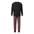 thumbnail image 2 of Christmas Family Pajamas Long Sleeve Tree Print Tops Plaid Pants, 2 of 9