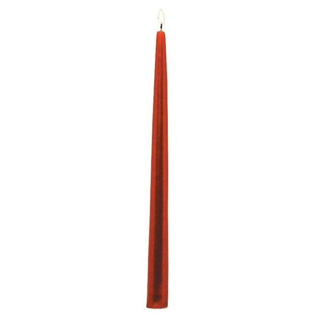 Bougies Coniques Rouges Métalliques - Ensemble de 12