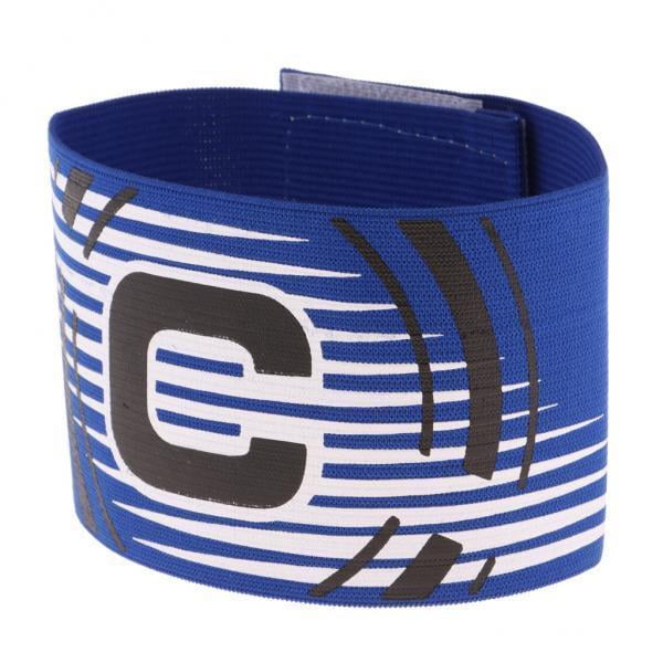 Paquete de 3-5 brazaletes de capitán para fútbol, fútbol, deportes, brazaletes ajustables, azul 4 piezas Sunnimix Capitán brazalete