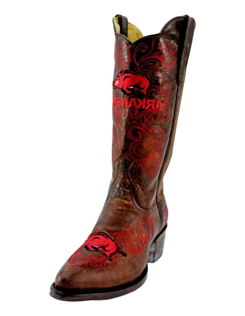 Gameday Boots Womens Western Arkansas Razorbacks Leather ARK-L323-2 by Gameday Boots