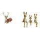 thumbnail image 1 of Estatua familiar de reno, alce y conejo, escultura de mesa, adorno de ciervo, figura de escritorio, centro de mesa, decoración de animales para sala d, 1 of 8