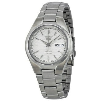 Seiko SNKL15K1 Men's Automatic Watch, Silver Dial, Luminous Hands