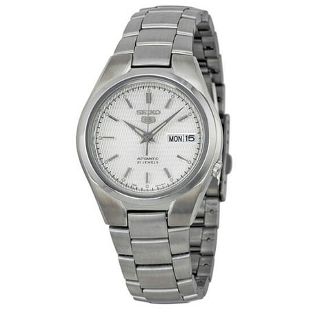 Seiko Men's 5 Automatic Silver Dial Watch SNK601