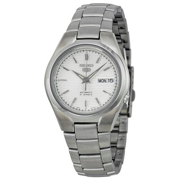 Seiko Men's 5 Automatic Silver Dial Watch SNK601