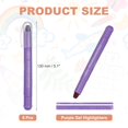 thumbnail image 2 of Purple Gel Highlighters, 6 Pack Gel High Lighters No Bleeds Highliters Pens Wax Crayon Neon Clear View Bright Marker Pen Twist Up Gel Stick Cute for Books Office Adults, 2 of 6