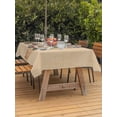 thumbnail image 3 of Outdoor Tablecloths with Umbrella Hole & Zipper, Cherry Blossoms Tablecloth Rectangle 60x84 Inch, Japanese Spring Floral Leaves Vintage Beige Waterproof Table Cloth, Patio/Pool/Picnic Table Covers, 3 of 8