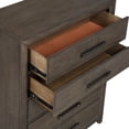 thumbnail image 6 of New Classic Furniture Landon 5-Drawer Solid Wood Chest in Walnut, 6 of 9