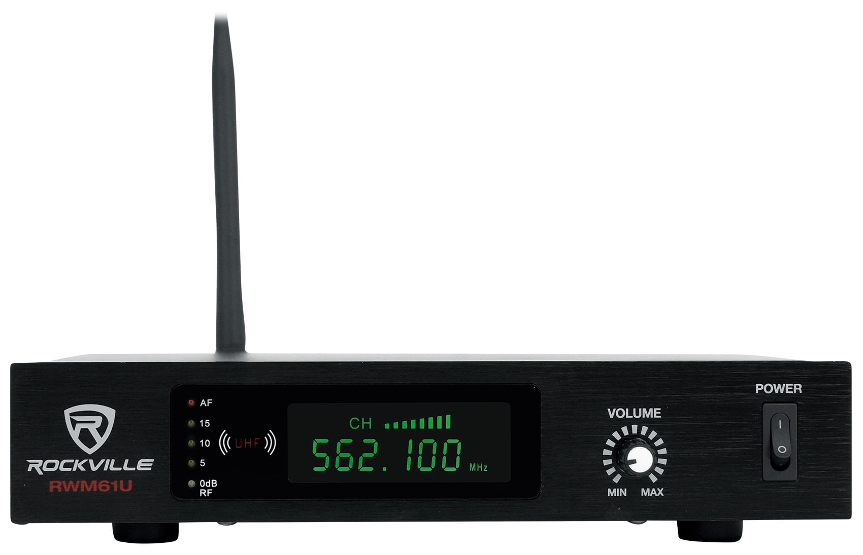 Rockville RWM61U Professional UHF Headset & Guitar Wireless Microphone System