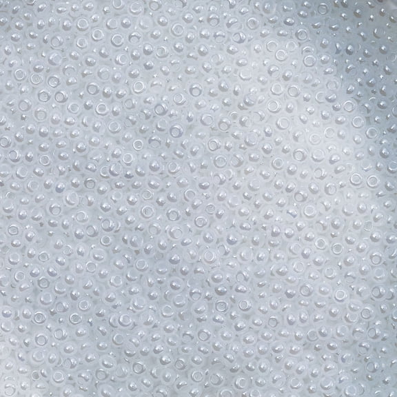 John Bead Czech Glass Seed Beads - Pearl White, 10/0, 22 g vial