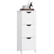 thumbnail image 1 of VASAGLE- clóset de Almacenamiento no Empotrado con 3 cajones, 11.8 x 12.6 x 31.9 Pulgadas, para baño, Sala de Estar, Cocina, Estilo Moderno, Color Blanco, 1 of 5