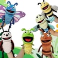 thumbnail image 2 of Open-Mouth Plush Hand Puppets Featuring Butterfly Honeybee Ladybug Caterpillar and Ant, 2 of 5
