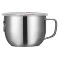 thumbnail image 4 of Stainless Steel instant Noodle Bowl with Lid,Stainless Noodle Bowl with Lid Set Leak Proof Soup Snack Bowls Storage Container Lunch Box, 4 of 9
