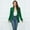 Green, variant on Baqcunre Crop Tops Women's Autumn And Winter Fashion Ruffle Button Long Sleeve Short Suit Blazer For Women 2023 Fall Outfits Beige L