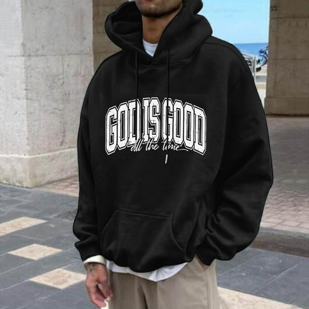 WILLBEST Sudaderas para Hombre, Otoño e Invierno, Talla Grande, sin Capucha, Moda, Prenda Superior, Sudadera De Gran Tamaño con Cuello Redondo Chica