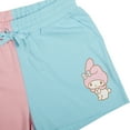thumbnail image 6 of My Melody Character Art Pink & Blue Contrast Women's Sweat Shorts-XL, 6 of 6