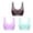 Light Blue everyday bra for women, variant on ATOYSOY 3 Pack Plus Size Sports Bra Everyday Bra Yoga Activewear Push Up Bralette Underwear Comfort Bra Breathable Teens Wireless Ruched Tank Tops Watermelon Red XL