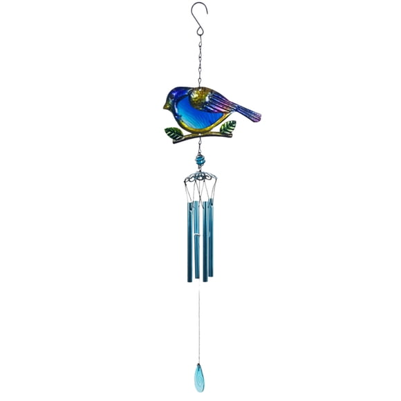 Wind Chimes Outdoor,Outdoor Wind Chimes of Small Bird Garden Wind Chimes Metal Glass Painted Wind Chimes Suitable for Home Garden and Courtyard Decoration Garden Decorations Outdoor